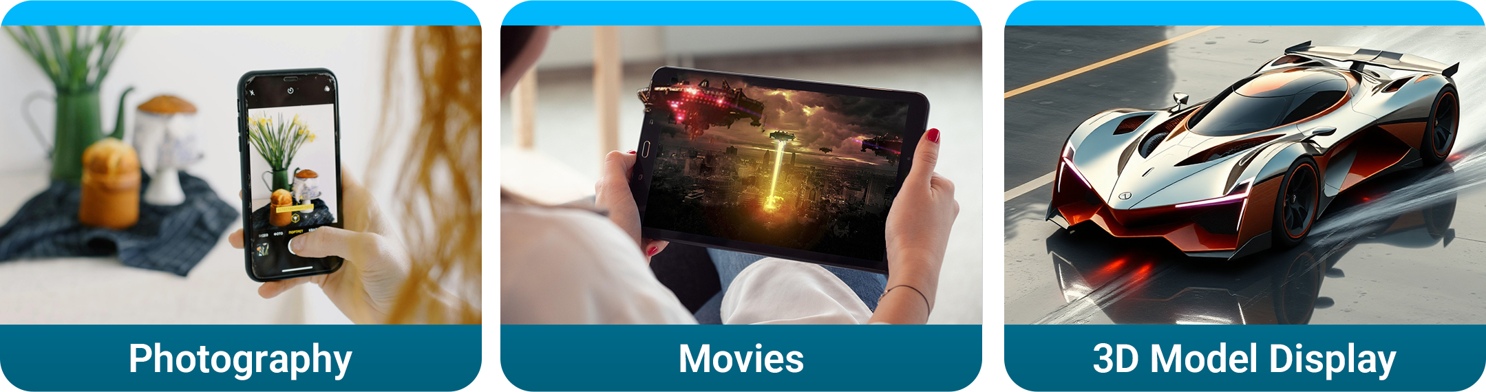 Photography, Movies, 3D Model